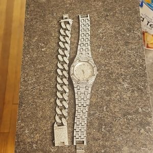 Watch and bracelet set